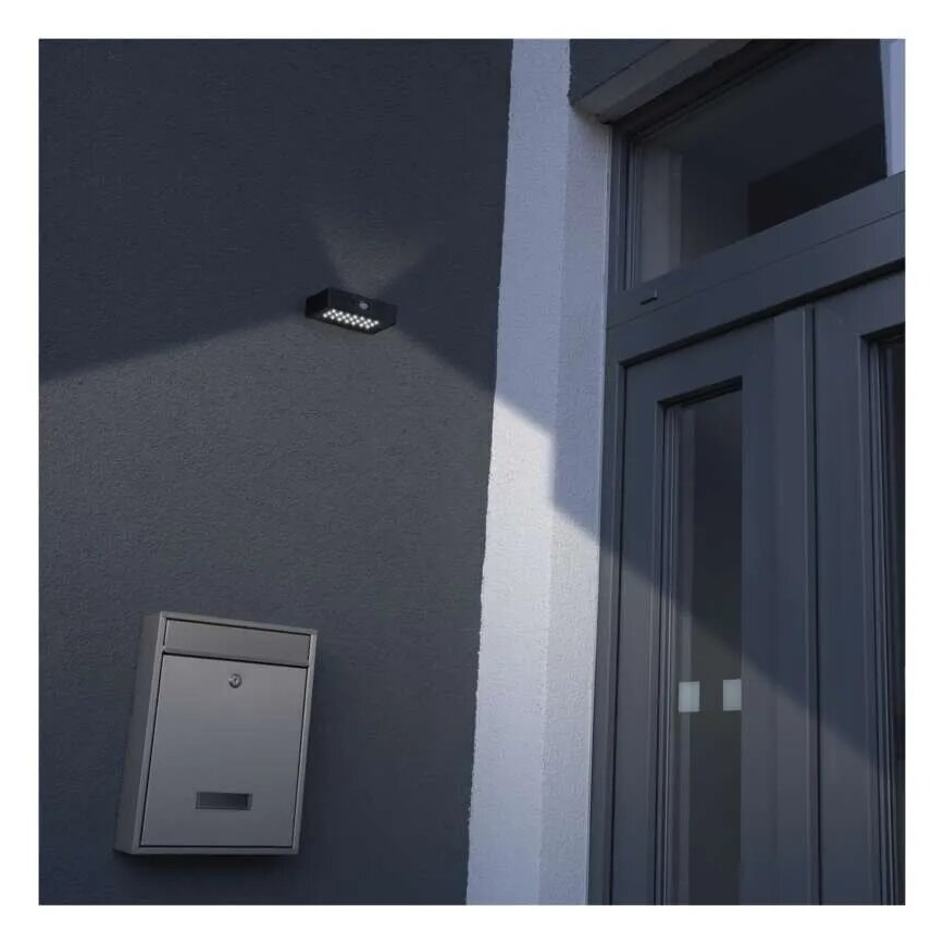 LED Solar floodlight with a motion sensor LED/3,7V 1200mAh 4000K IP65 black