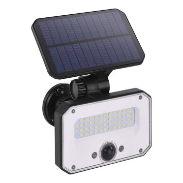 LED Solar floodlight with a motion sensor SPILO LED/3,7V 3600mAh 3000K IP54 + remote control