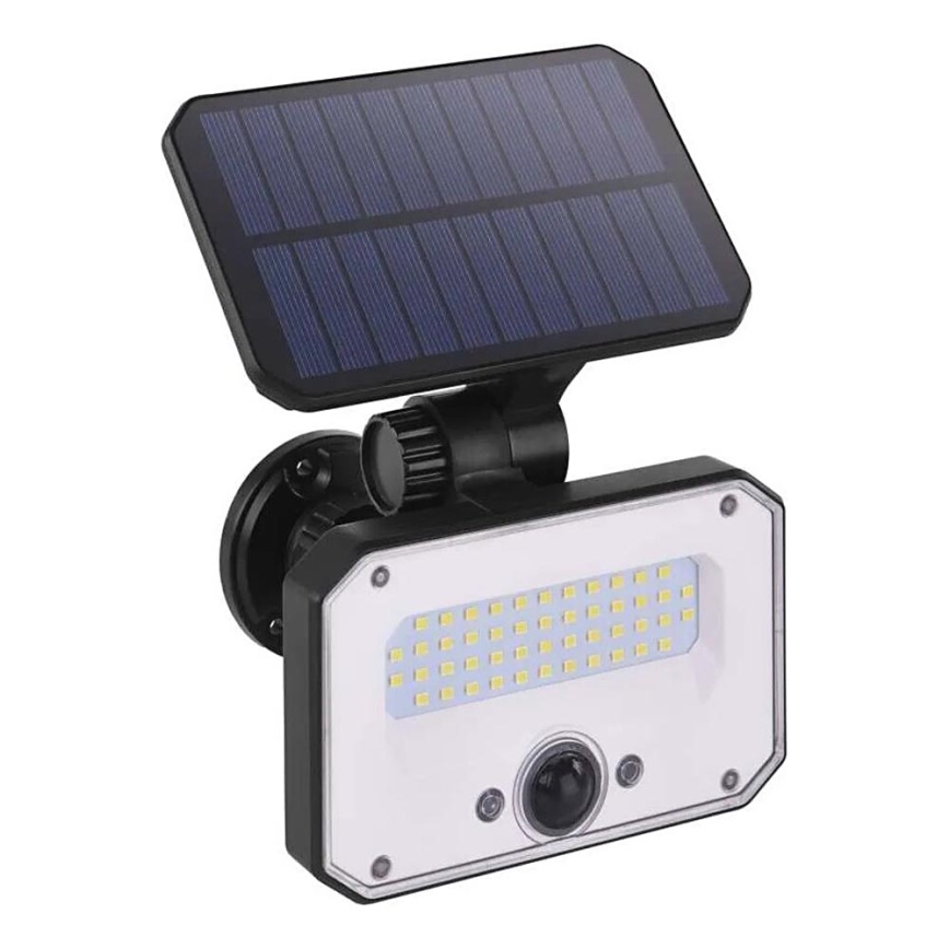 LED Solar floodlight with a motion sensor SPILO LED/3,7V 3600mAh 3000K IP54 + remote control