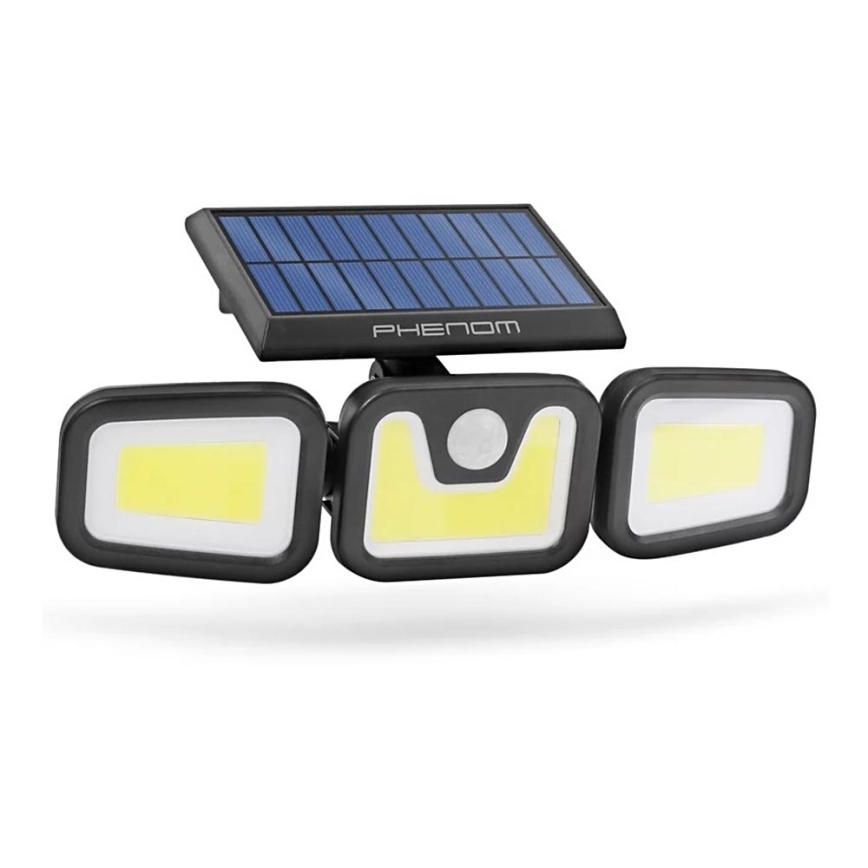 LED Solar floodlight with a sensor 3xLED/3,3W/5V IP65