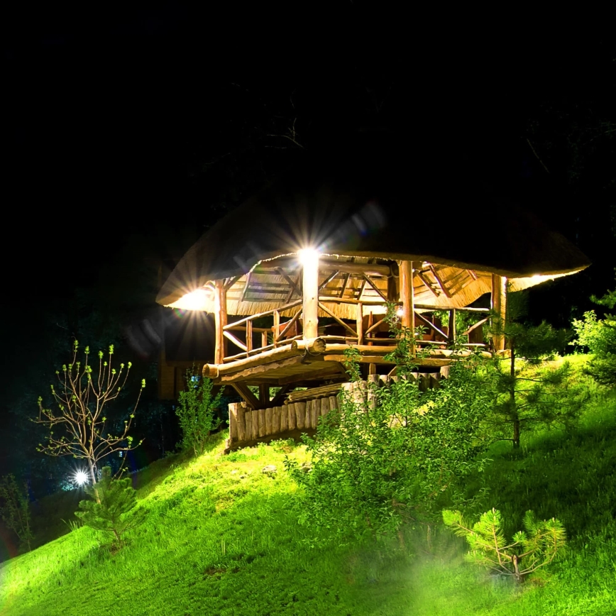 LED Solar floodlight with a sensor DUO LED/1W/3,7V IP44