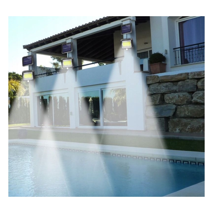 LED Solar floodlight with a sensor INTEGRA LED/3W/3,7V IP44 + remote control