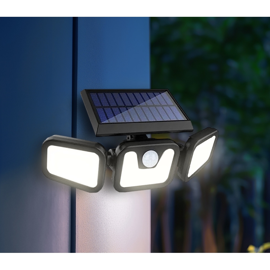 LED Solar floodlight with a sensor LED/1,5W/3,7V 6000K IP44