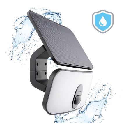 LED Solar floodlight with a sensor LED/13W/3,7V IP65 4000K 4000 mAh
