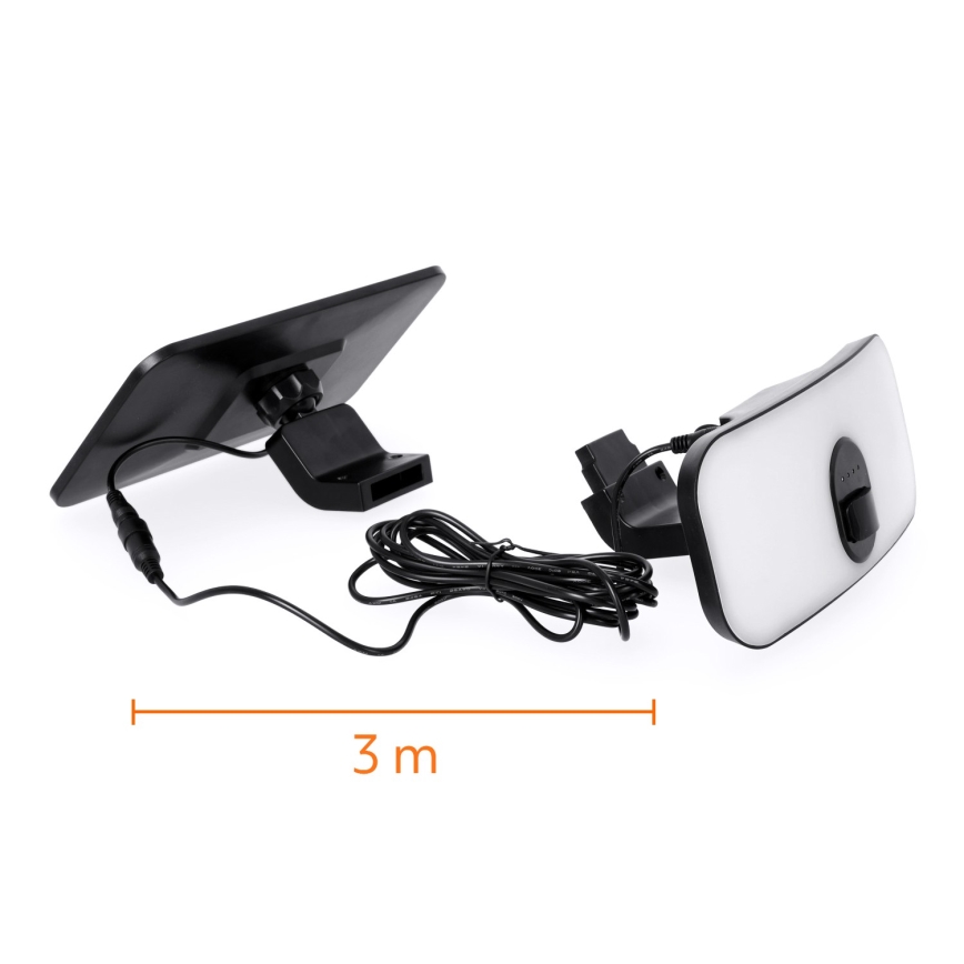 LED Solar floodlight with a sensor LED/13W/3,7V IP65 4000K 4000 mAh