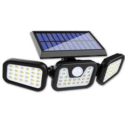 LED Flexible solar floodlight with sensor LED/15W/3,7V 2400 mAh IP54 4500K