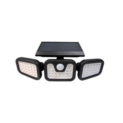 LED Flexible solar floodlight with sensor LED/15W/3,7V 2400 mAh IP54 4500K