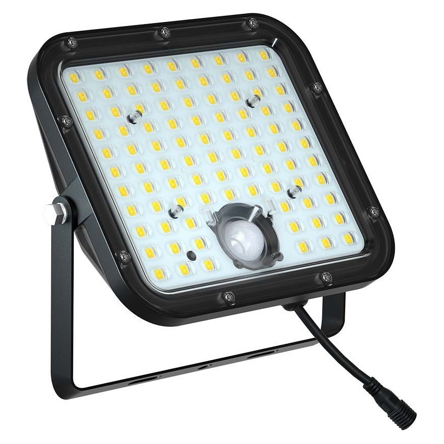 LED Solar floodlight with a sensor LED/30W/6,4V 4000K + remote control