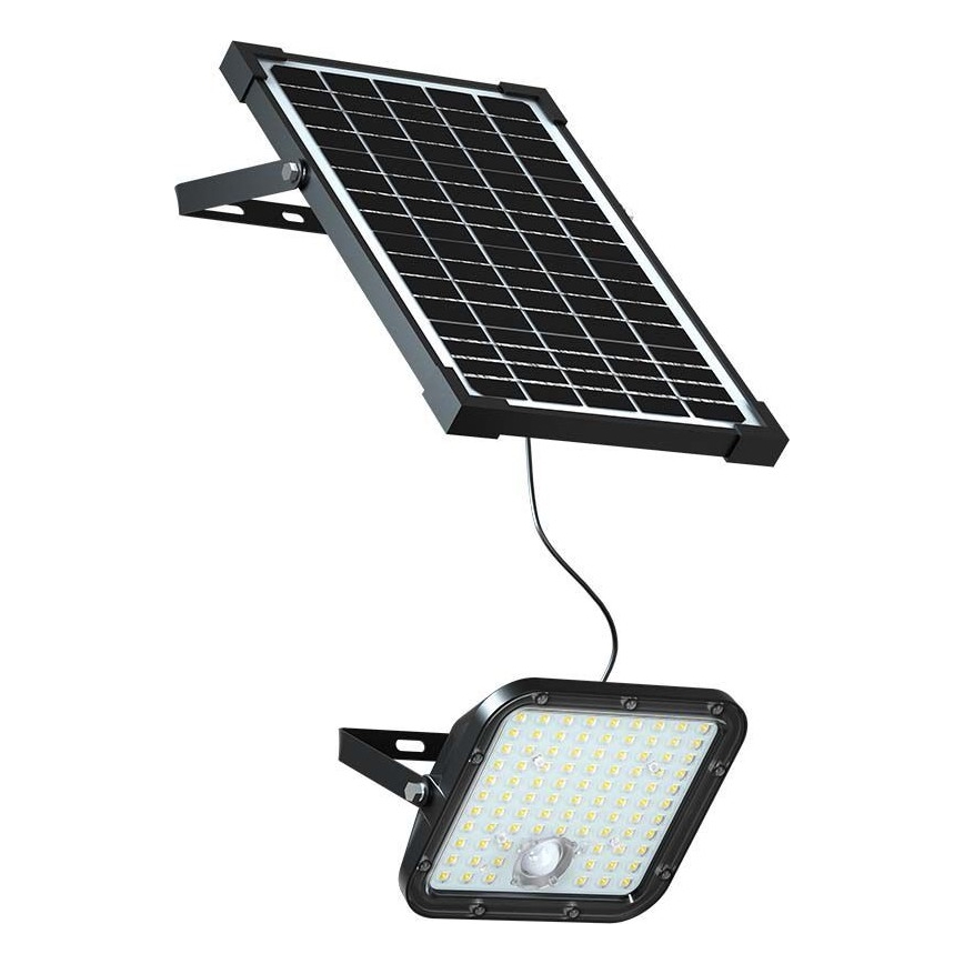 LED Solar floodlight with a sensor LED/30W/6,4V 4000K + remote control