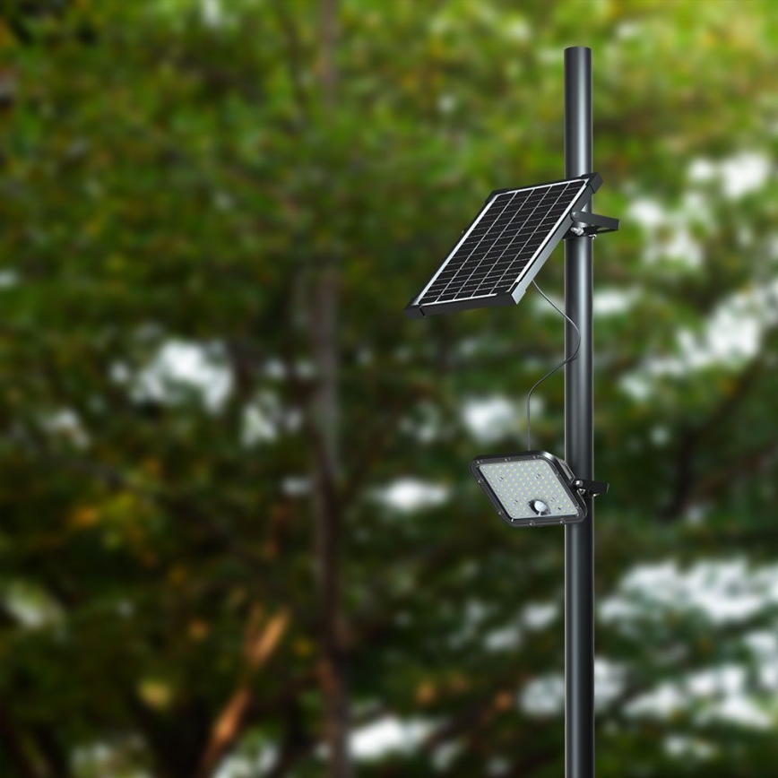 LED Solar floodlight with a sensor LED/30W/6,4V 6400K + remote control