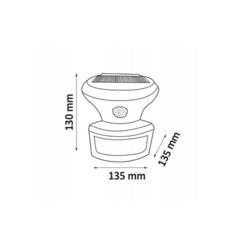 LED Solar floodlight with a sensor LED/5W/3,7V 2000 mAh IP44