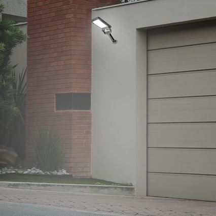 LED Solar floodlight with a sensor LED/5W/3,7V 4000K 1500 mAh IP54 black