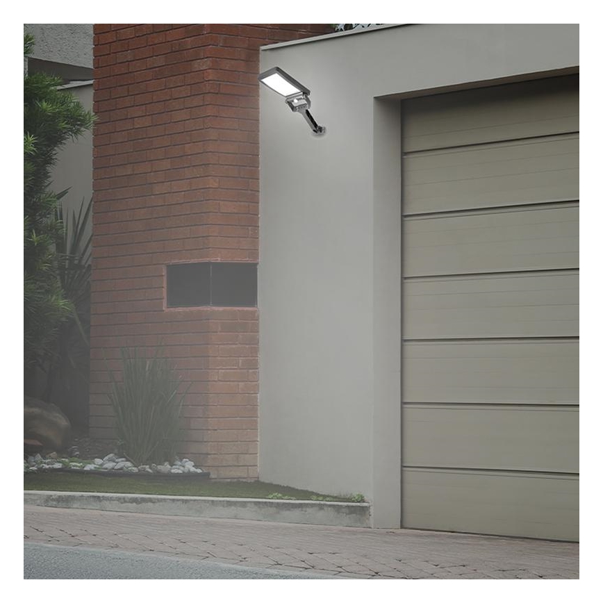 LED Solar floodlight with a sensor LED/5W/3,7V 4000K 1500 mAh IP54 black