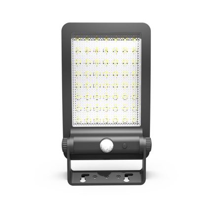 LED Solar floodlight with a sensor LED/5W/3,7V 4000K 1500 mAh IP54 black