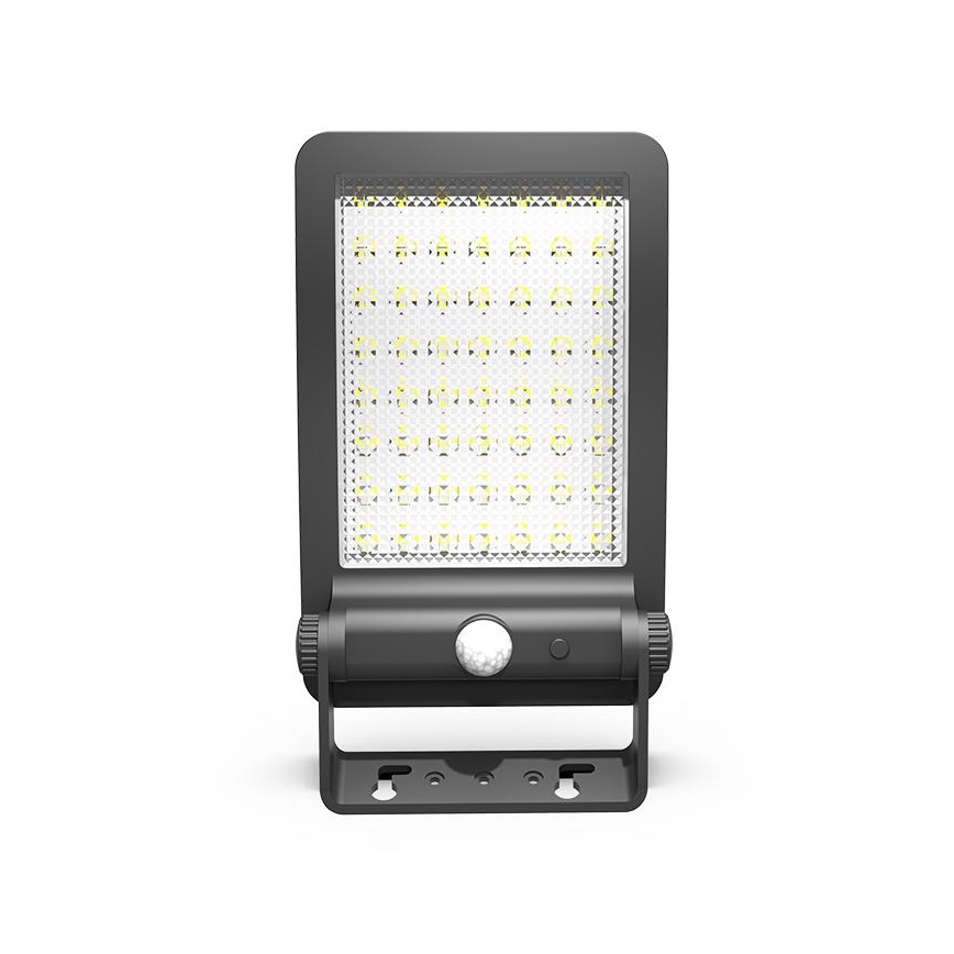LED Solar floodlight with a sensor LED/5W/3,7V 4000K 1500 mAh IP54 black