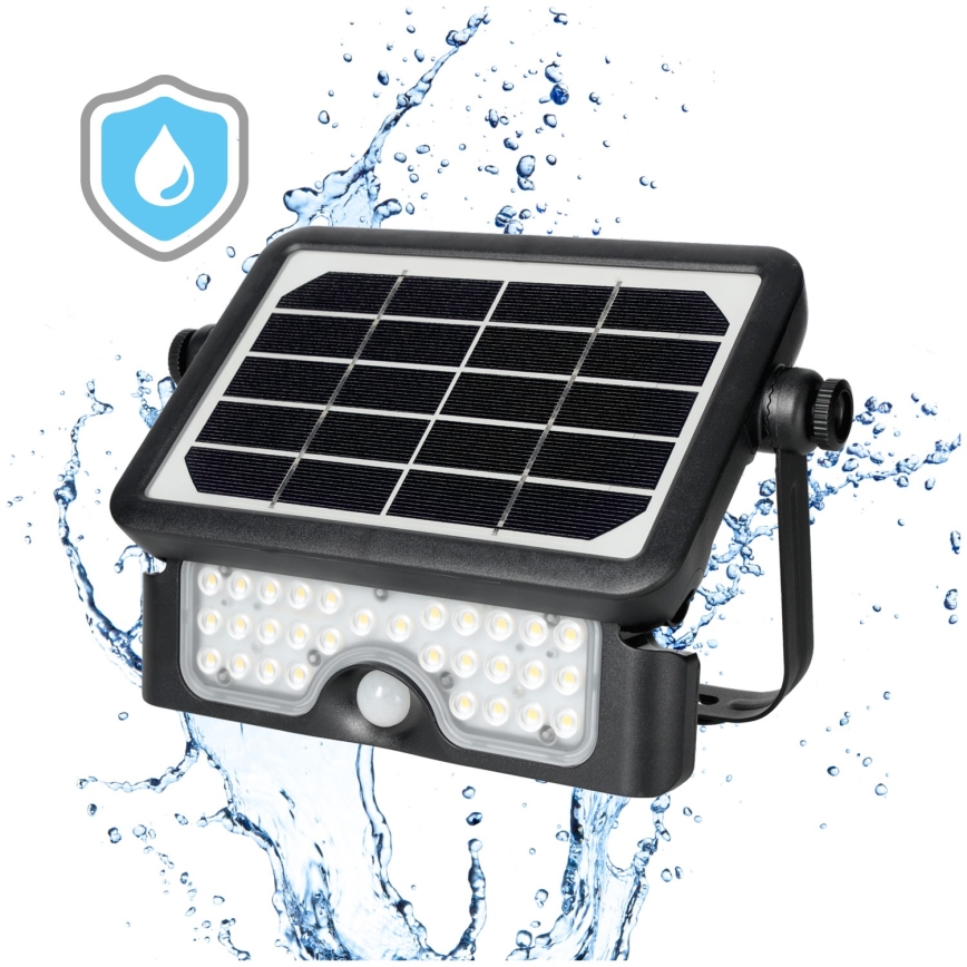 LED Solar floodlight with a sensor LED/5W/3,7V 4000K IP65