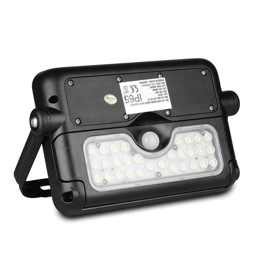 LED Solar floodlight with a sensor LED/5W/3,7V IP65 4000K 3000 mAh
