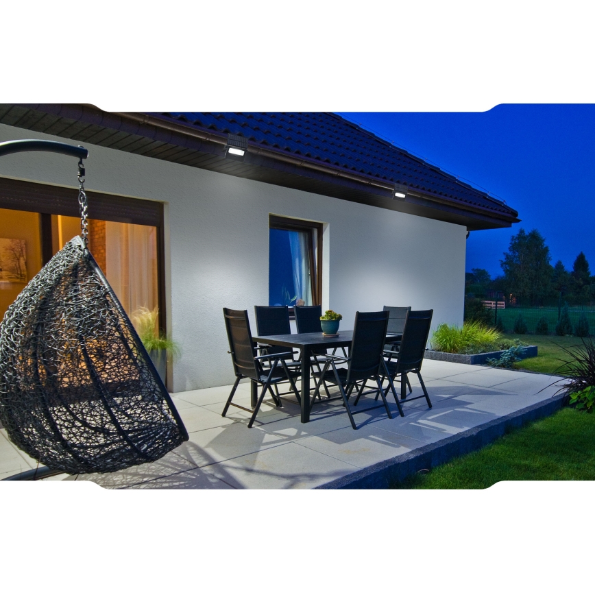 LED Solar floodlight with a sensor NOCTIS LED/2W/1800 mAh 3,7V 6000K IP65