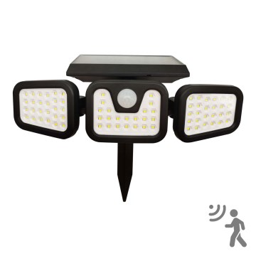 LED Solar floodlight with a sensor TRIO LED/0,6W/3,7V IP44