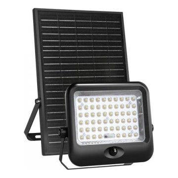 LED Solar Floodlight with MHCS Sensor LED/20W/3,2V 3000/4000/6500K IP65 10000 mAh + Remote Control