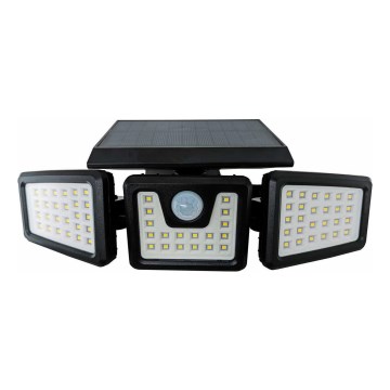 LED Solar Floodlight with Sensor LED/14W/3.7V 1800 mAh IP44