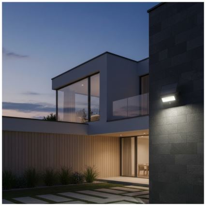 LED Solar Floodlight with NCS G2 Sensor LED/10W/3.7V 3000/4000/6500K IP54 1800 mAh