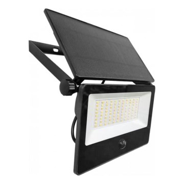LED Solar Floodlight with Sensor NCS G2 — 30W, 3.7V, Selectable 3000/4000/6500K, IP54, 5200 mAh