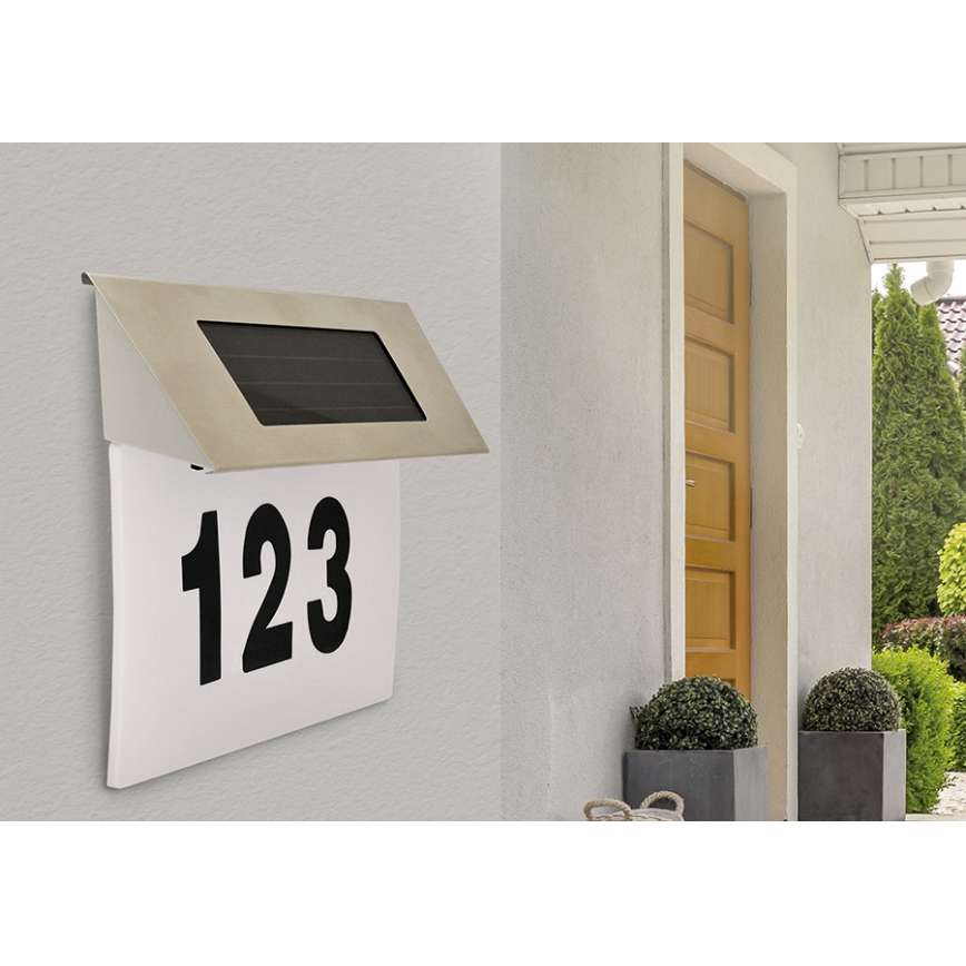 LED Solar House number 1,2V IP44