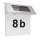 LED solar house number 600 mAh