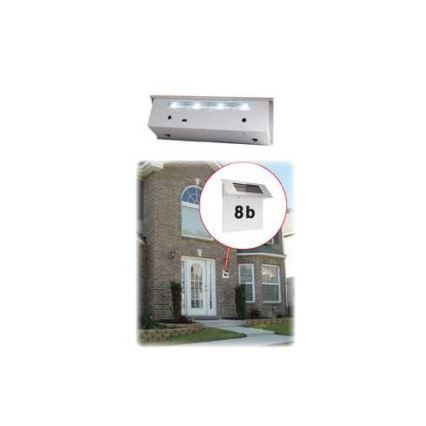 LED solar house number 600 mAh