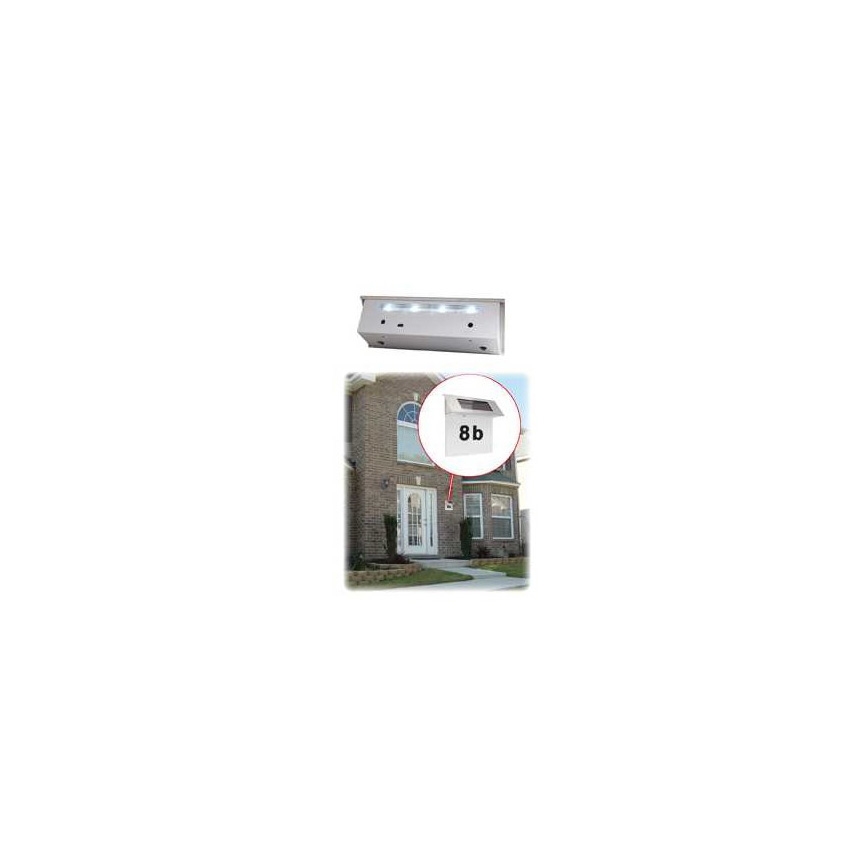 LED solar house number 600 mAh