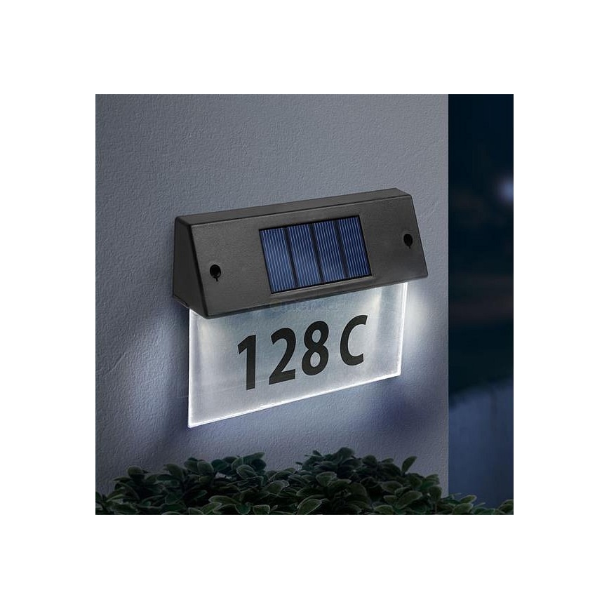 LED Solar house number LED/1,2V/600 mAh IP44