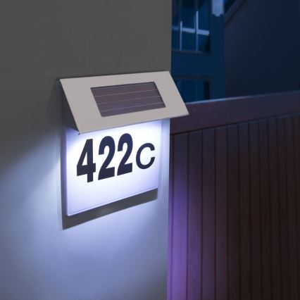 LED Solar house number LED/1,2V IP44