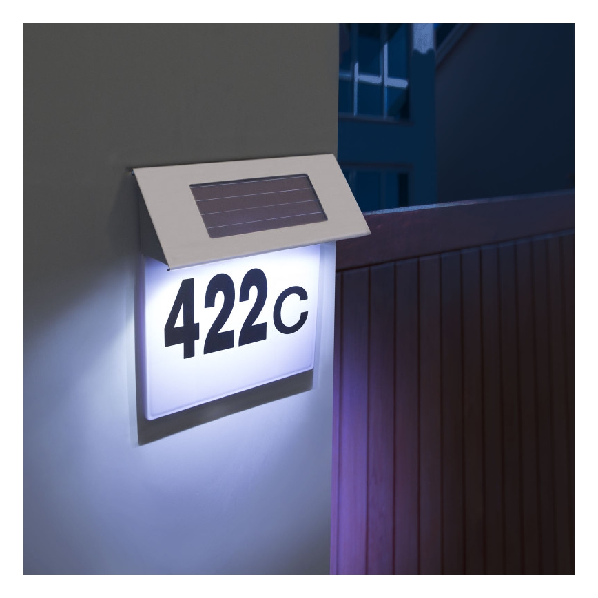 LED Solar house number LED/1,2V IP44