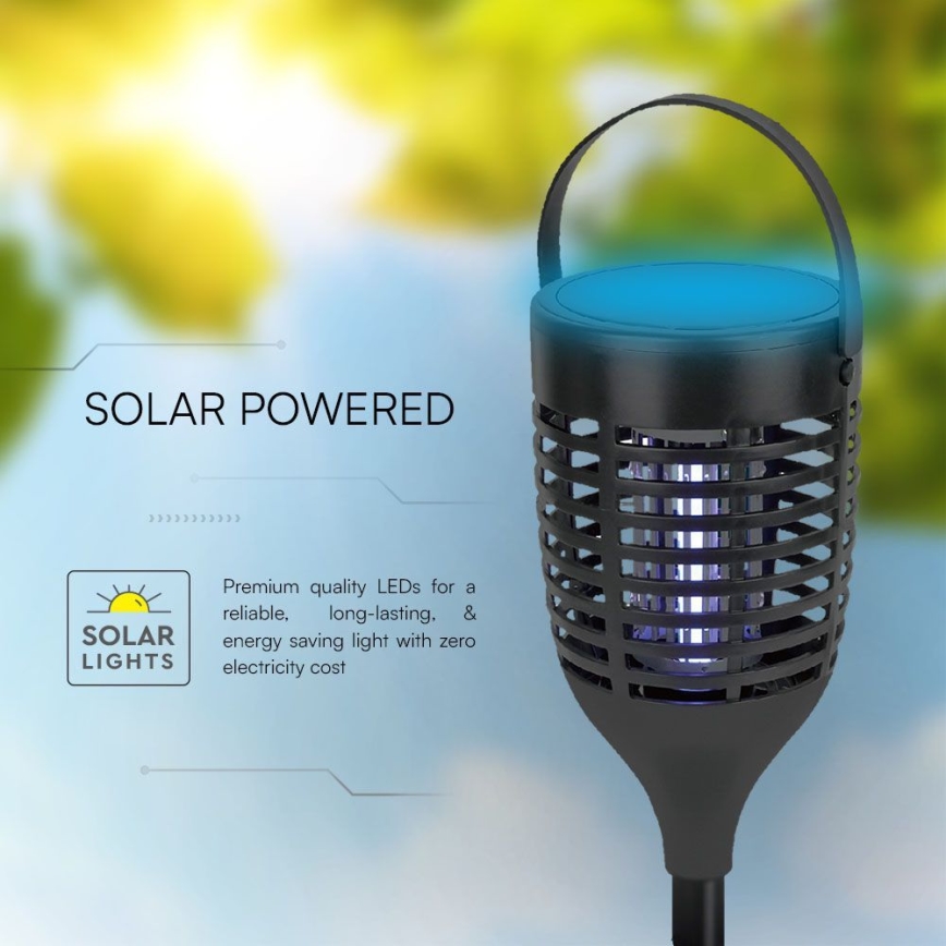 LED Solar insect zapper 3in1 LED/1,3W/3,7V IP24 20 matte