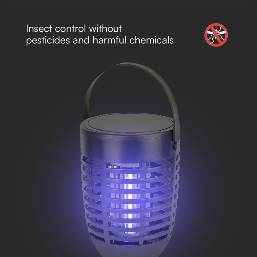 LED Solar insect zapper 3in1 LED/1,3W/3,7V IP24 20 matte