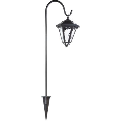 LED Solar Lamp, 1.2 V / 200 mAh, IP44, Black