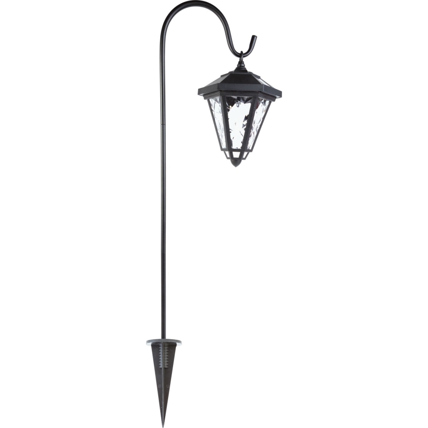 LED Solar Lamp, 1.2 V / 200 mAh, IP44, Black