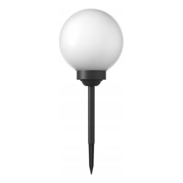 LED solar lamp, 1.2 V, 6500 K, 200 mAh, Ø 10 cm, IP44, white/black