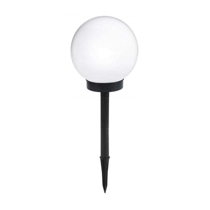 LED solar lamp, 1.2 V, 6500 K, 200 mAh, Ø 10 cm, IP44, white/black