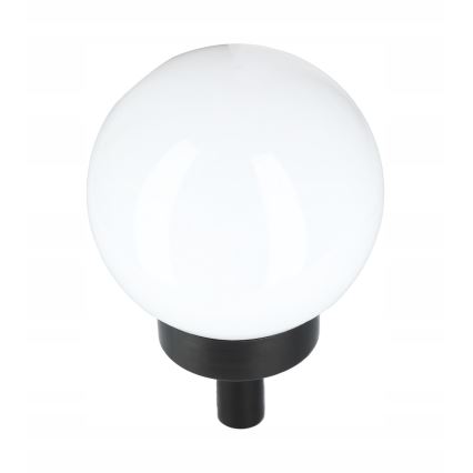 LED solar lamp, 1.2 V, 6500 K, 200 mAh, Ø 10 cm, IP44, white/black