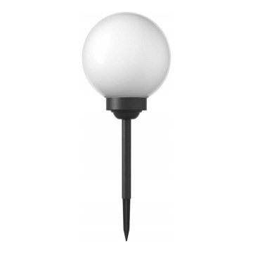 LED Solar Lamp 1.2 V, 6500 K, 200 mAh, Ø 15 cm, IP44, White/Black