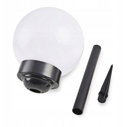 LED Solar Lamp 1.2 V, 6500 K, 200 mAh, Ø 15 cm, IP44, White/Black