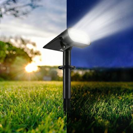 LED Solar Lamp 2-in-1 LED/3.7V 1200 mAh IP54 Black