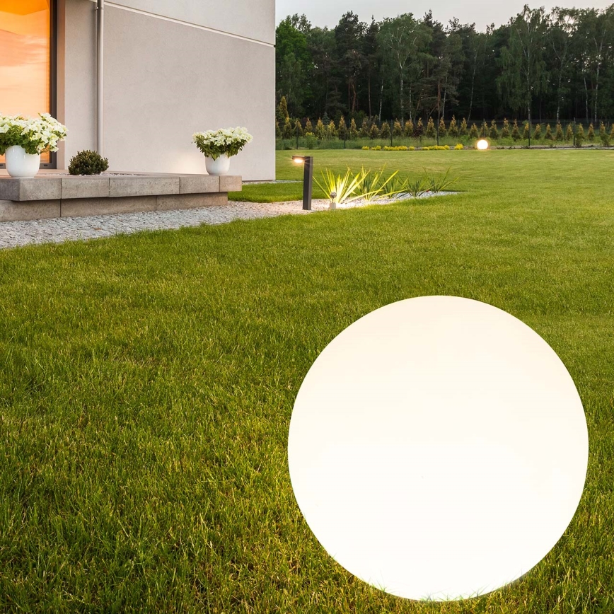 LED Solar lamp BALL LED/3,7V 2000 mAh d. 50 cm IP65 white