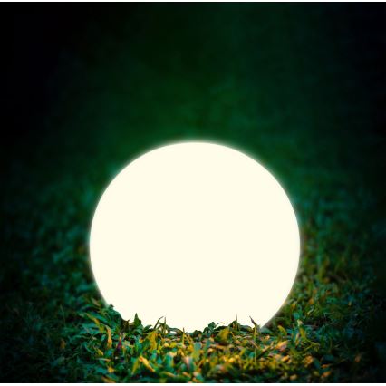LED Solar lamp BALL LED/3,7V 2000 mAh d. 50 cm IP65 white
