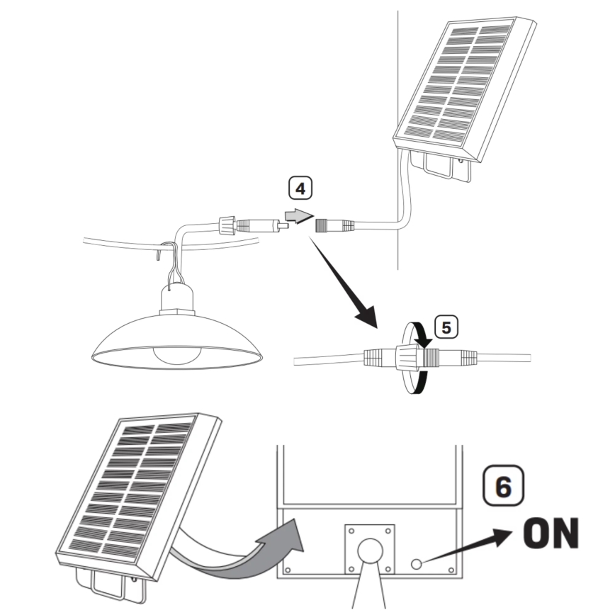 LED Solar lamp CELINA LED/1,8W/3,7V 2400 mAh IP44 + remote control