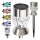 LED solar lamp CRYSTAL 2xLED-RGB/0,02W/1xAAA matte chrome