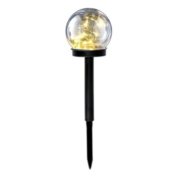 LED Solar Lamp GLEAM LED/1,2V 3000K IP44 40 mAh clear/black