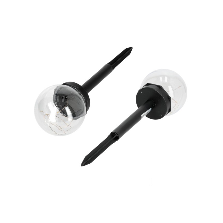 LED Solar Lamp GLEAM LED/1,2V 3000K IP44 40 mAh clear/black